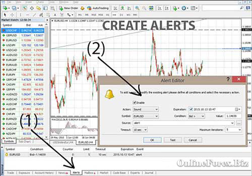 Sound and email alerts can be sent by MT4 upon certain events Sound and email alerts can be sent by MT4 upon certain events